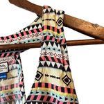 KAVU  Racerback High Low Dress‎ Multicolor Geometric Patterned Casual Photo 4