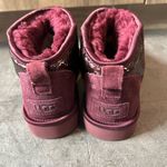 UGG  Classic Ultra Mini Mirror Ball Wild Grape Boots Women’s Size 8 NWOT Photo 5