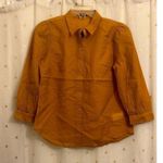 EXPRESS  small relaxed half sleeve portofino shirt -   Mustard Yellow Photo 1