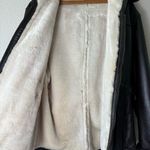 wilson's leather  Brown Leather Women’s Tie Waist Hooded Coat Jacket Size Medium Photo 6