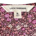 Lucky Brand Cottagecore Lace-Up Back Floral Button-Front Midi Dress Size XL Photo 7