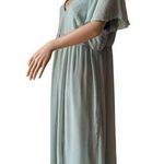 Birdy Grey  Hannah Empire Dress flutter sheer sleeves Chiffon Sage size XXL Photo 7