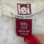 L.E.I Vintage Y2K Leopard Sheer Short Sleeve Shirt Size 2XL Early 2000s Photo 2