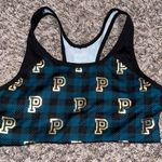 PINK - Victoria's Secret VS pink ultimate christmas plaid printed sports bra Photo 0