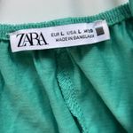 ZARA  Strappy Midi Dress Sz L Teal Beach Beachy Boho Summer Vacation Sundress‎ Photo 4