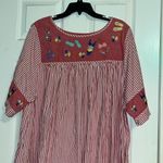 Vintage Mumu striped dress with embroidered flip flops beach balls swimsuits Size 2X Photo 3