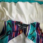 Vintage 90’s Puffer Ski Suit Jacket Prezzia Coat Funky Art to Wear Size Medium White Photo 4