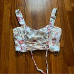 Abercrombie & Fitch  cream floral corset tank size small Photo 0