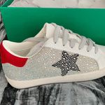 Lauren Lorraine Stylish Women's White and Red Sneakers by  Size 8 Photo 2
