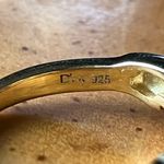 Rose de France Amethyst Sterling Silver Solitaire Ring Size 5 Gold Photo 4