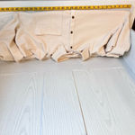 Oak Fort Shirt Women Large Cream Oversized Cotton Gauze Lagenlook Boho Oatmeal White Photo 4