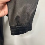 Spanx Pants Womens Large Black Faux Leather Jogger Stretch Sport Edgy Athleisure Photo 4
