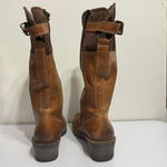 Ecco New  Sight High Cut Zip-up Wedge Burnish Toe and Heel Boots Size 39/8-8.5 Photo 4