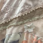 Vintage Bonnie and Bill by Holly Large Peach Satin and Lace Inlaid Top. Photo 6