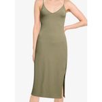 Abercrombie & Fitch  Soft Collection Ribbed Seamless Side Slit Midi Dress Photo 6