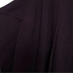 ALLSAINTS  Traveling Rib Knit Ruana Wool Blend Sweater Cardigan ONE SIZE PLUM Photo 5