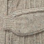 Madewell Oatmeal Confetti Fisherman Cable Knit Open Front Cardigan Sweater Photo 6