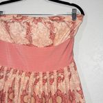 Plenty By Tracy Reese Plenty By Tracy Reece Pink Floral Silk Strapless Dress Size 4 Photo 1
