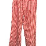 Pretty Garbage Red Gingham Wide leg Pants Size L Photo 3