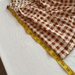 Matilda Jane blouse short cap sleeves gingham skirted button back Sz Med NWOT Photo 2