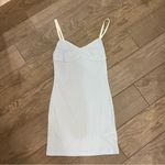 Edikted  Pointelle Mini Dress Light Blue Photo 1