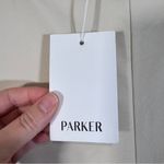 Parker  Tan Faux Leather Suede Cropped Horseshoe Pants Women’s M The Ricki NWT Photo 9