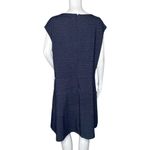 Gap  Dress Women 20 Blue White Knit Fit Flare Preppy Party Office Business Career Photo 3