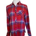 Orvis  Women's Carrie Plaid Red Long Sleeve Button Up Flannel Shirt Size small Photo 0