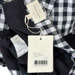 Sézane Pacome Mini Skirt, Black/Ecru Gingham, FR36/US4 Photo 12