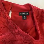 Torrid  Red Stretch Lace‎ High Neck Flare Skater Dress Size 2X Photo 10