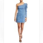 GRLFRND  Blue One-Shoulder Dress Size XS Ellie Denim Mini in No limits Photo 1