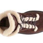 Aquatalia • Lynne waterproof suede bootie faux fur trim ankle boot lace up Photo 3