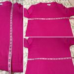 JCrew Factory Long Sleeve Hot Pink Lightweight Cotton Teddie Crew Neck Sweater M Size M Photo 9
