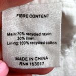 Princess Polly  White Linen Blend Peplum Button Front Corset Crop Tank Top Size 2 Photo 6