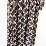 Sandro Black Floral Sheer Maxi Dress Photo 3