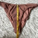 Good American New  Ribbed Better bikini top in desertrose001 size Medium Photo 5