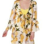 Blue Island  lemon print swim coverup Photo 0