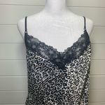 Victoria's Secret  Leopard
Print Silky Satin‎ Cami Tank Top Size L Photo 1