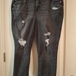 Torrid  Crop Distressed Gray Women's Jeans Sz 16 Photo 2