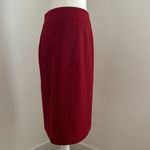 Ann Taylor Red Wool Flannel A Line Skirt sz 4/6 Photo 2