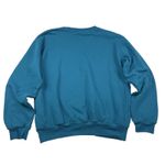Morning Sun Chickadee Bird Crewneck Sweatshirt Size Medium Stud Snowflake Winter Blue Photo 3
