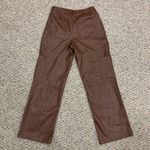 Avec Les Filles Avec Les Files High Rise Faux Leather Cargo Pants - Size 28 Photo 3