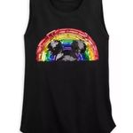 Disney NWT Rainbow Collection Mickey Mouse Sequined Pride Tank Top S Photo 0