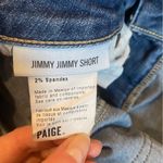 Paige  Jimmy Jimmy Denim Jean Shorts Women's 29 Rolled Cuff Cutoffs Medium Wash Photo 11