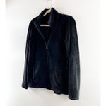 Athleta  Recover Stretch Long Sleeve Full Zip Fleece Jacket Black Medium Photo 4