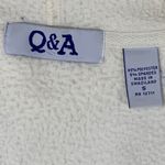 Q & A Womens Lightweight Athletic Hooded Jacket Full Zip Cream Size Small Photo 2