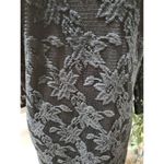 W118 By Walter Baker Women Black Floral Long Sleeve ScoopNeck KneeLength Dress L Photo 2