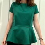 Bisou Bisou BCBG Green peplum Blouse Photo 0