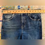 ZARA 6 Straight Leg Raw Hem Blue Jeans Photo 6