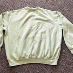 Vintage Crew Neck Winter and Christmas Snowman Sweatshirt Green Size L Photo 3